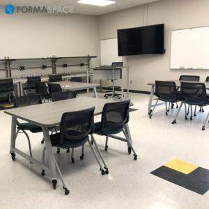 education facility custom furniture room