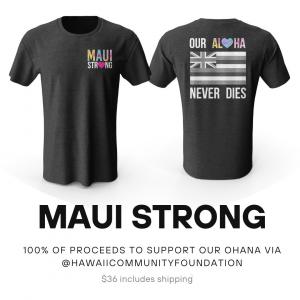 Hawaii-Based mostly Advertising Company Branding Aloha Launches Fundraiser: Maui Sturdy T-Shirt to Help Wildfire Victims