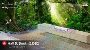 AMSTERDAM,IBC2023,September,SEI Robotics,Minibar,Compact 5.1 Soundbar,Amlogic SoC,Dolby Atmos,Tuned by THX,Pay-TV market,Américo Móvil,Partnership,IBC