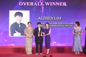 Althea Lim as Overall Winner for SME Category at WEA2023