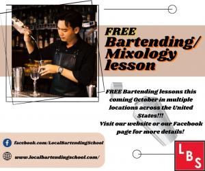 Learn to bartend for FREE during LBS mixology master class