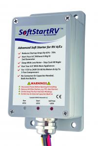 SoftStartRV RV AC soft starter allows AC to start up with less electric power.