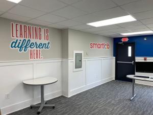 Photo of Learning is Different Here decal on wall