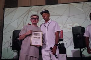Singaporean artist and performer Shigga Shay received his certificate of recognition from Hip Hop icon Russell Simmons
