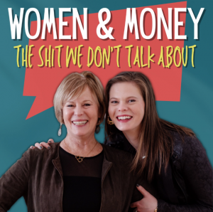 Cover image of podcast, with a photo of Barb and Maggie