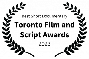 The 2023 Award to Best Short Documentary given to Traci L. Slatton at the Toronto Film and Script Awards.