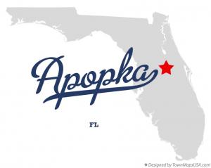 Map location of Apopka, FL