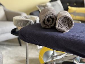 Massage Table and Towels