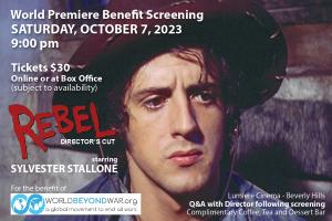 Invitation to Watch Stallone star in "Rebel: Director's Cut" Premiere