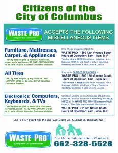 Waste Pro USA Large Household Items Disposal Primer by DOUGLAS USA