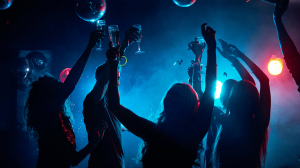 partygoers dancing at luxury event