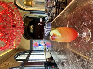 Grand Galvez iconic pink color inspired the creation of the Pink Palace Mai-Tai at The Founders Bar, Grand Galvez