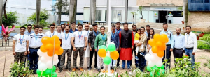 MJ Biopharm team outside their office in Mumbai