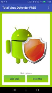 Total Antivirus Defender for Android - main screen