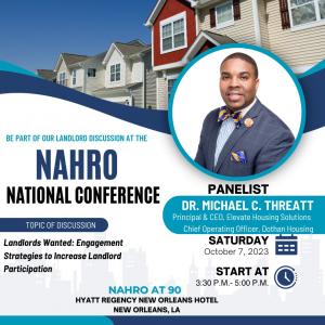 Dr. Threatt_Landlord Panel Discussion at the 2023 NAHRO National Conference