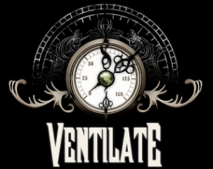 Ventilate Steampunk Game Logo, Clock