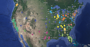 Cities served in the last 6 months