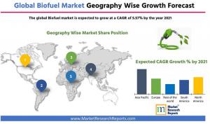 Global Biofuel Market Forecast by Geography 2021