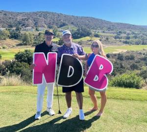 Glen Davis, Grant Fuhr, NHL legend and Jenny Humphries at the No Double Bogies 2nd Annual Celebrity Golf Tournament