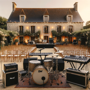 Backline being used at a wedding in France