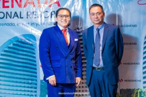 Galli Khurelee with Hengsheng Group chairman, Mr. Li Yuanfa