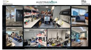 Collage showing pictures of Austrianova's new Singapore HQ and Laboratories
