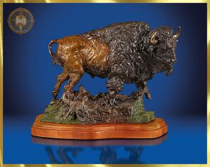 Foundation Michelangelo Sculpture for Auction called Power of The Plains by Lorenzo Ghiglieri