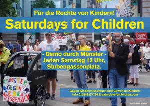 Antenne Münster Foto von Saturdays for Children, Münster, Ausrufung der Initiativ-Bewegung gegen Kindesmissbrauch