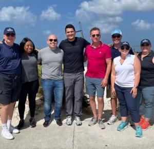 David Downing and the crew on location