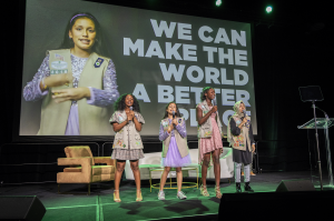 Girl Scouts performed a show-stopping opening act produced by TRUE Music Label