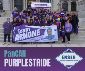 TEAM ARNONE for the Philadelphia PANcan PurpleStride event from ENSER corporation