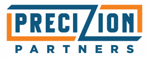 logo for Precizion Partners demolition and remediation company