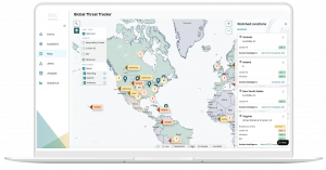 PHC Pharos includes the Global Threat Tracker that is a graphic display of current threat levels and alerts for locations on your customized list.
