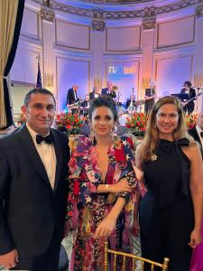 Reyhan Ozgur and his wife, Ceren Ozgür, Consul General of the Republic of Turkey in New York, Musician Karsu Donmez