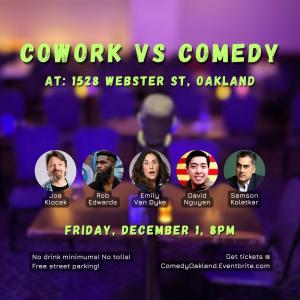 CoWork vs Comedy Flyer
