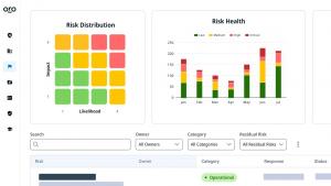 Screenshot of Thoropass Risk Register feature