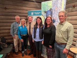 From left: Kent Wimmer, Lynn Cherry, Florida State Parks Director Chuck Hatcher, Julia Gill Woodward, Lisa Shipley, Carlton Ward Jr.