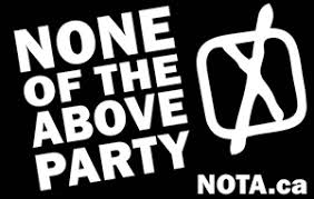 None of the Above Party - logo