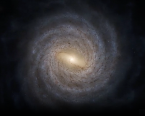 Milky Way Galaxy seen from above