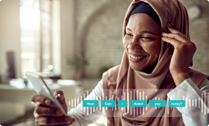 Customer interacts with IVR system