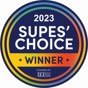 Badge for IEI’s 2023 Supes’ Choice Awards Winner. Credit: IEI