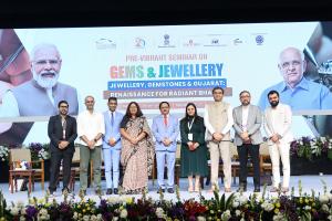 Amish R Shah , founder of ALTR and J'EVAR at the Pre-Vibrant Seminar : 10th Vibrant Gujarat Global Summit 2024 :  Jewellery, Gemstones, and Gujarat: Renaissance for Radiant Bharat