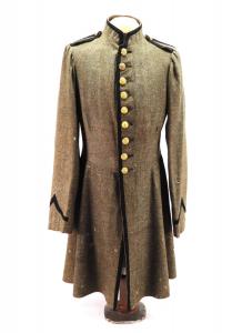 Confederate Louisiana frock coat with a steel gray jean cloth body, one of the finest enlisted Confederate frock coats extant with impeccable provenance (est. $30,000-$40,000).