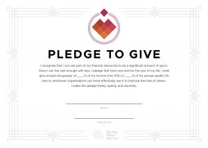 The Giving What We Can Pledge Certificate