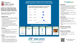 LifeBioBRAIN Poster Presented at Gerontological Society of America 2023