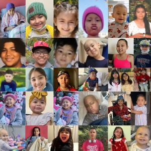 Faces of the kids that Miracles for Kids serves