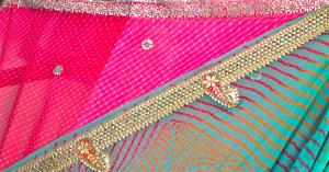 Clourful Leheriya sarees-Rajasthan