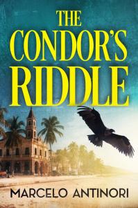 A condor soars past old Colonial buildings in the fictional Caribbean port city of Santa Clara by the Sea.