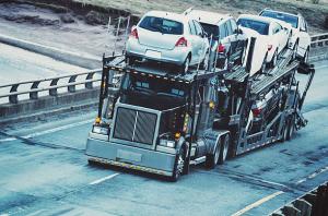 Image of a fleet of trucks representing Nationwide Auto Transport's expansive coverage and reliable service across the country