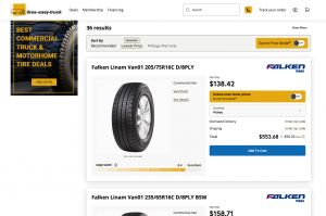 Tires Easy Truck - Secret Price Mode